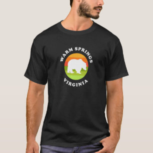 Camiseta Warm Springs Virginia Bear Sunrise VA Souvenir