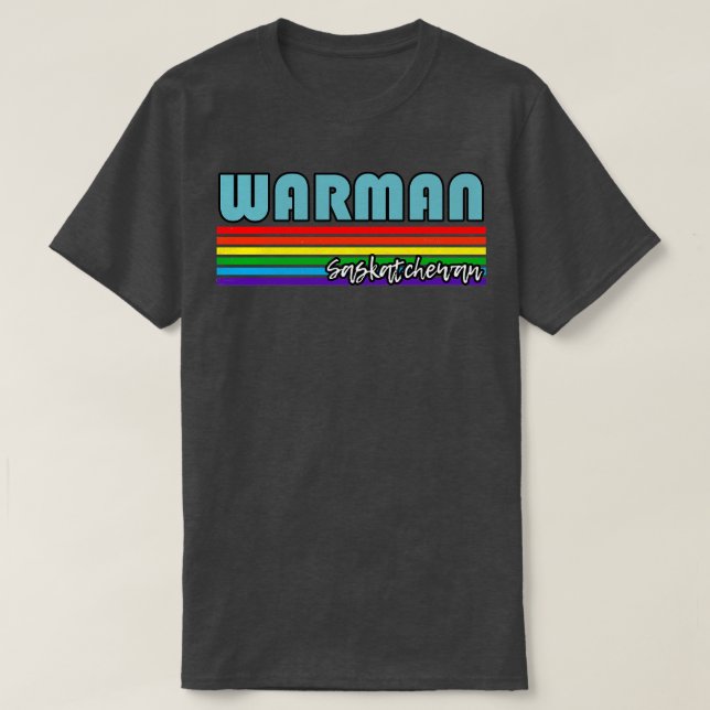 Camiseta Warman Saskatchewan Orgullo Warman regalo LGBT LGB (Diseño del anverso)