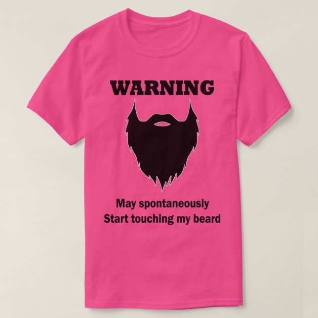 CAMISETA WARNING BEARD TSHIRT (Diseño del anverso)