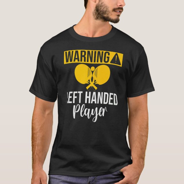 Camiseta Warning left handed Player Table Tennis   (Anverso)
