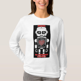 Camiseta Warning: May Talk About AI White Long Sleeve