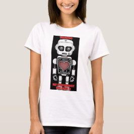 Camiseta Warning: May Talk About AI Women's White
