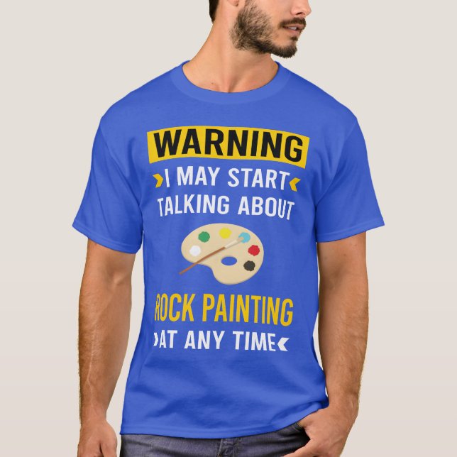 Camiseta Warning Rock Painting vintage (Anverso)