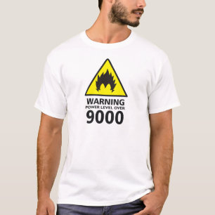 Camiseta Warning the power its over 9000