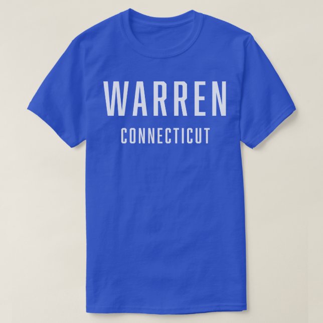 Camiseta Warren Connecticut TShirt (Diseño del anverso)