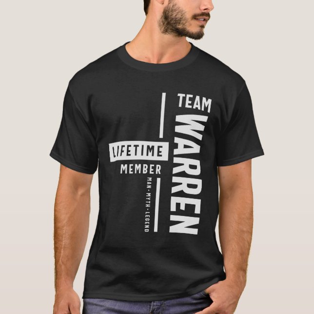 Camiseta Warren Lifetime Member de Team Warren Nombre diver (Anverso)