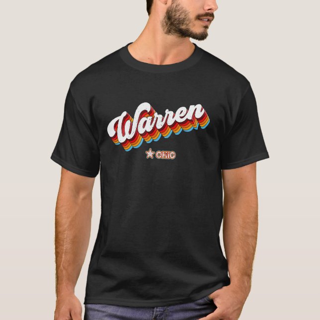 Camiseta Warren Ohio Retro 80 Oh (Anverso)