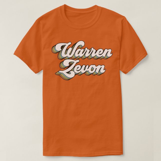 Camiseta warren zevon (Diseño del anverso)