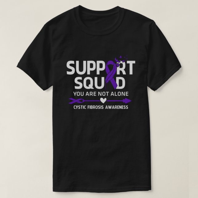 Camiseta Warrier Support Squad Cystic Fibrosis Awareness Fe (Diseño del anverso)