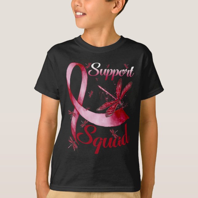 Camiseta Warrier Support Squad Dragonfly Aneurysm Awa (Anverso)