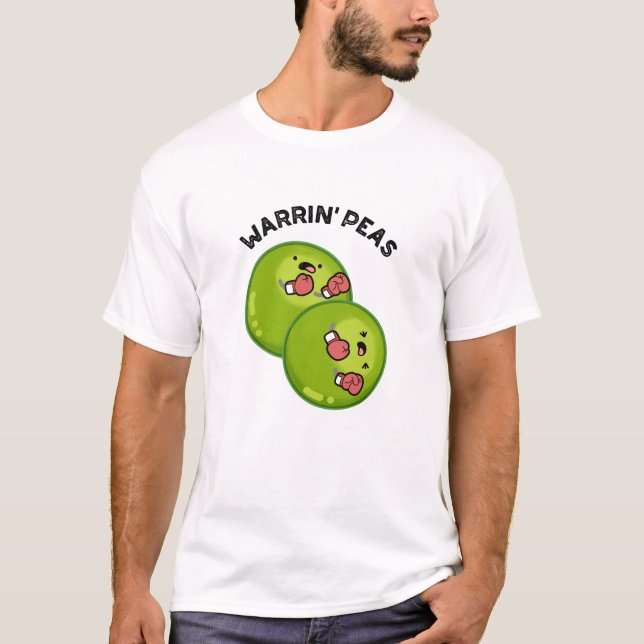Camiseta Warrin Peace Funny Pea Pun (Anverso)