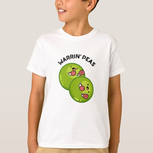 Camiseta Warrin Peace Funny Pea Pun (Anverso)
