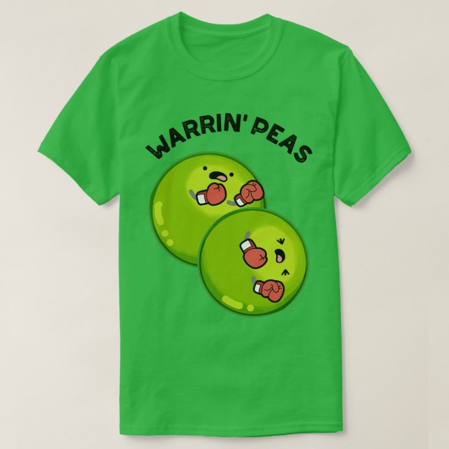 Camiseta Warrin Peace Funny Pea Puns 1 (Diseño del anverso)