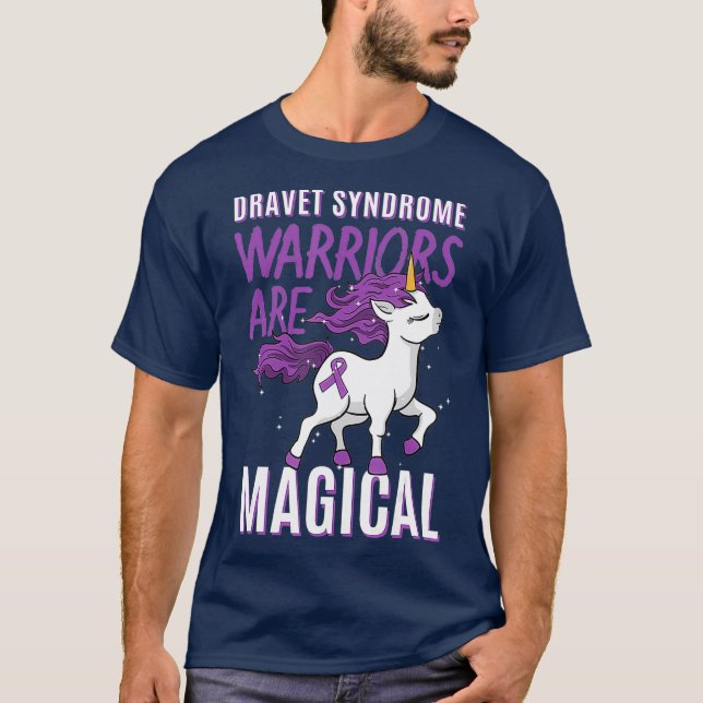 Camiseta Warrior del Síndrome de Dravet Epilepsia Infantil  (Anverso)