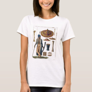 Camiseta Warrior from Island of Guebe with items of Native