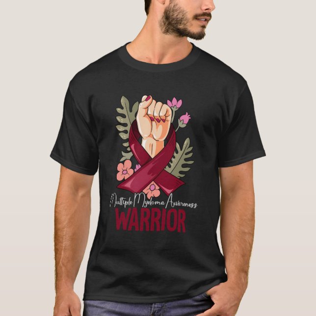 Camiseta Warrior Mieloma Múltiple Conciencia (Anverso)