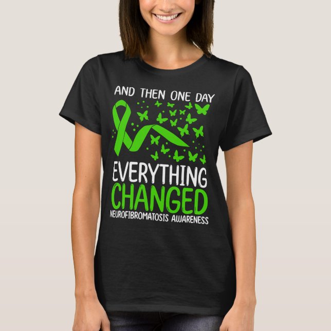 Camiseta Warrior Ribbon Fighter Neurofibromatosis Sensibili (Anverso)