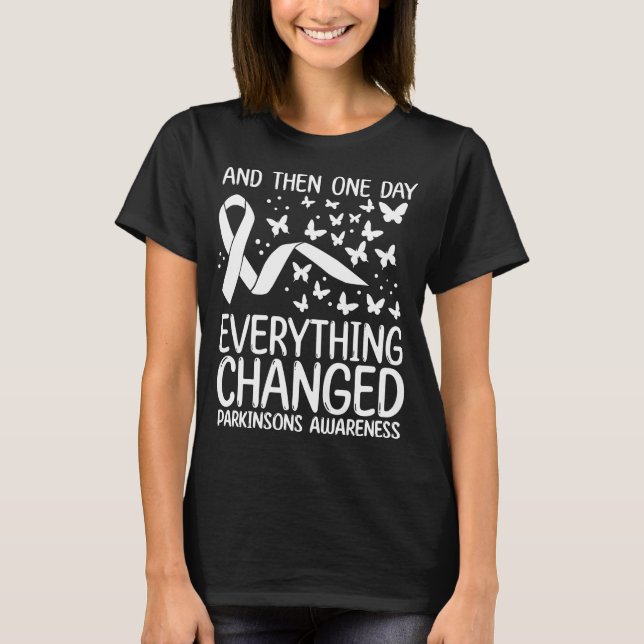 Camiseta Warrior Ribbon Fighter Parkinsons Awareness (Anverso)