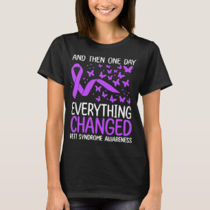 Camiseta Warrior Ribbon Fighter Rett Síndrome Conciencia