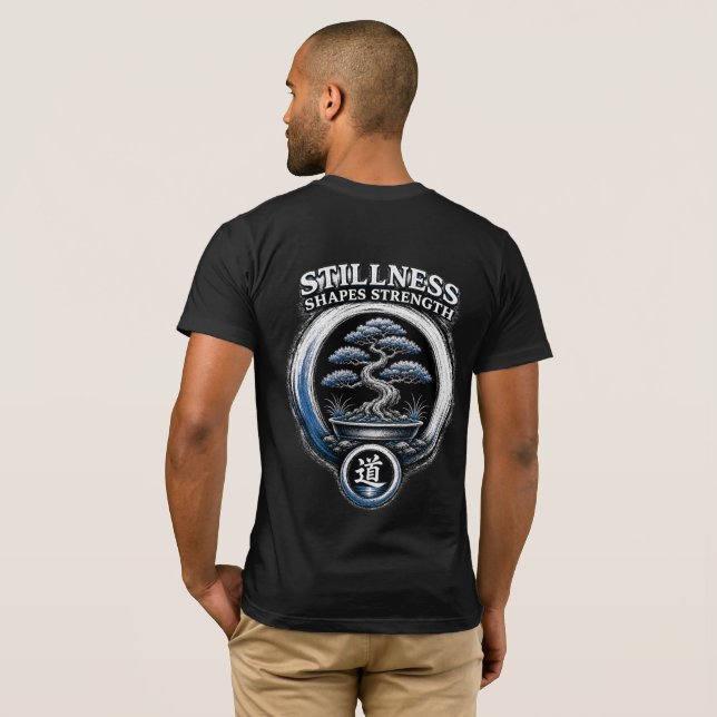 Camiseta Warrior’s Path Stillness Shapes Strength (Reverso completo)