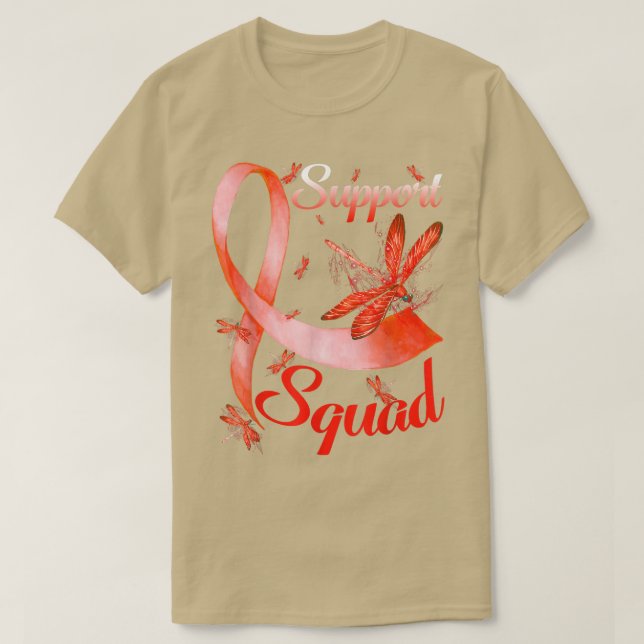 Camiseta Warrior Support Squad Dragonfly ADHD Awareness (Diseño del anverso)