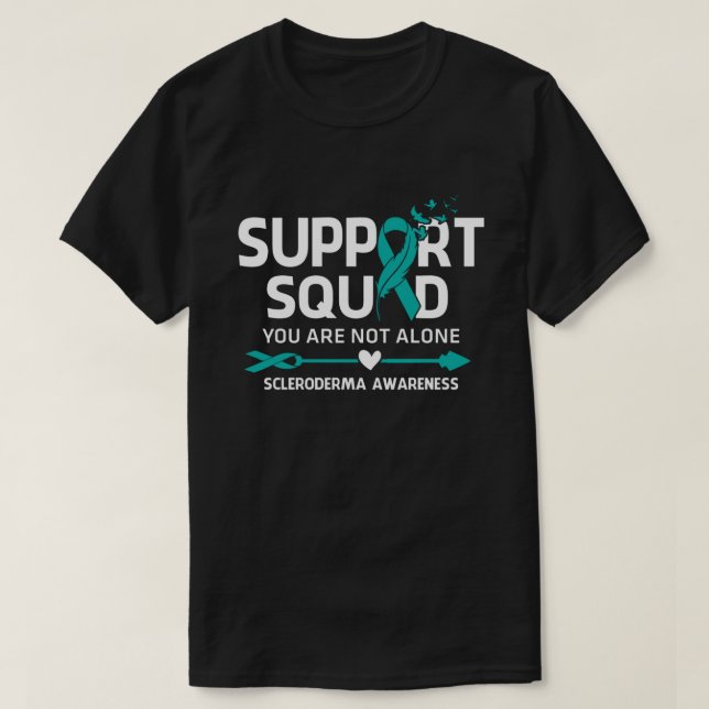 Camiseta Warrior Support Squad Scleroderma Awareness Fethe (Diseño del anverso)
