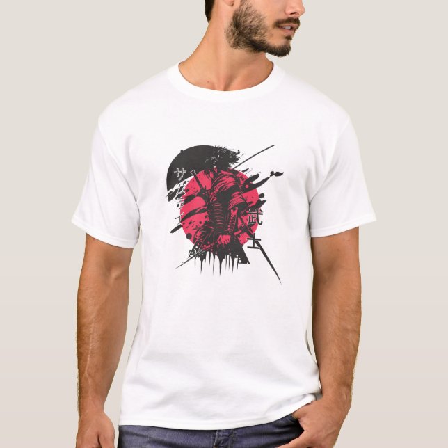 Camiseta "Warrior T-Shirt for Men – Fearless Graphic Tee  (Anverso)