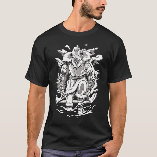Camiseta Warrior Valhalla Viking Te Ve En Valhalla (Anverso)