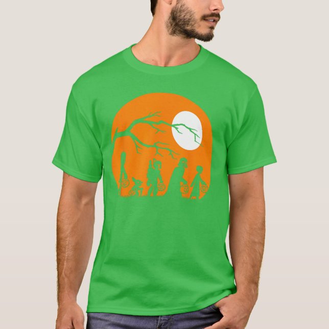 Camiseta Wars Trick Or Treat Halloween Silhouette (Anverso)