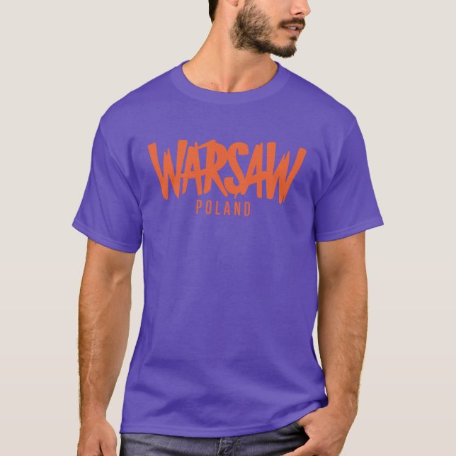 Camiseta Warsaw Poland Souvenir family (Anverso)