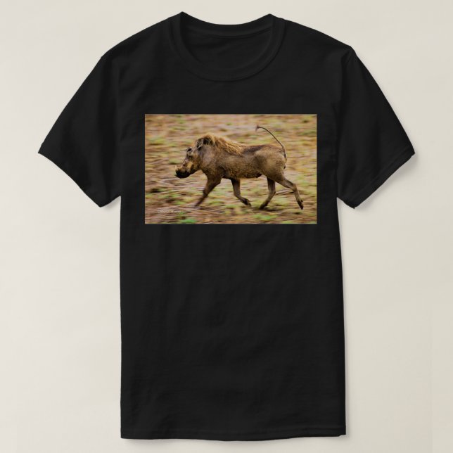 Camiseta WARTHOG Phacochoerus aethiopicus La señal ca (Diseño del anverso)