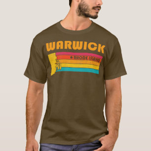 Camiseta Warwick Rhode Island Vintage Molestias
