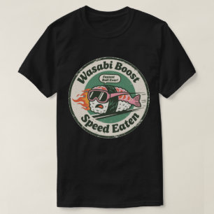 Camiseta Wasabi Boost Velocidad Comida Sushi de Carreras