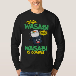 Camiseta Wasabi Japonés Rábano Picante Pasta Condimentos Pi
