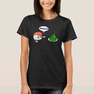 Camiseta Wasabi Salmon Sushi Horseradish Spicy Paste Condim