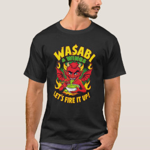 Camiseta Wasabi & Wings Imp - Gráfica divertida y picante