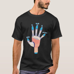 Camiseta WASD PC Gamer Hand Gamer Video Jaming Boys Vin