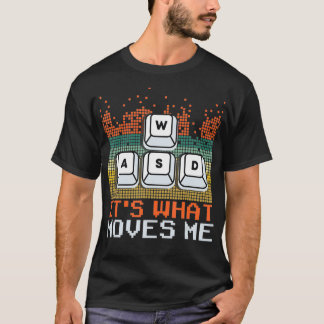 Camiseta WASD PC Gamer Regalos Videojuegos Niños Hombres Vi