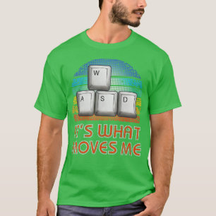 Camiseta WASD PC Regalos Video Gaming Boys Hombres Regalo V