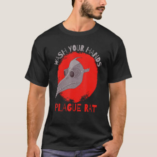Camiseta Wash Your Hands Plague Rat Medieval Plague Doctor