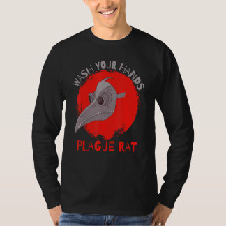 Camiseta Wash Your Hands Plague Rat Medieval Plague Doctor
