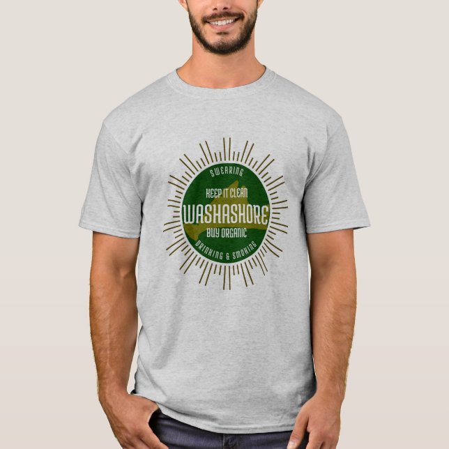 Camiseta Washashore - Manténgalo limpio Tee (Anverso)