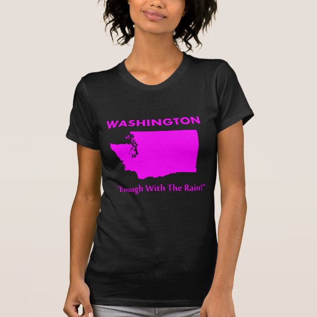 Camiseta Washington - Basta de lluvia (Anverso)