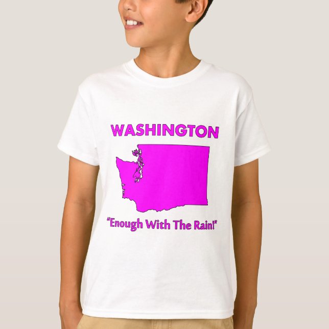 Camiseta Washington - Basta de Lluvia (Anverso)