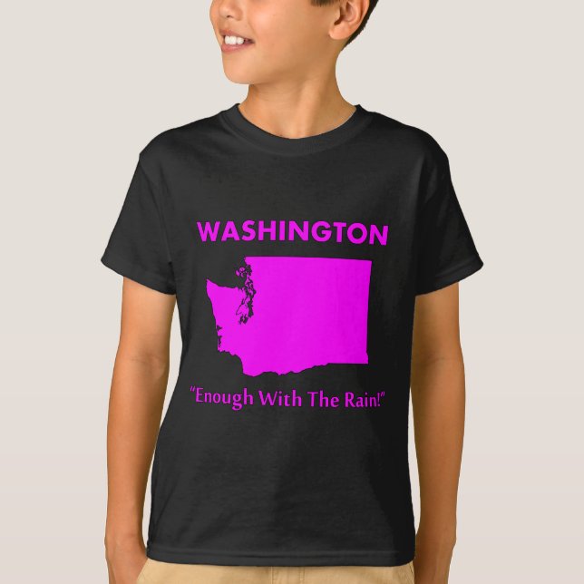Camiseta Washington - Basta de Lluvia (Anverso)