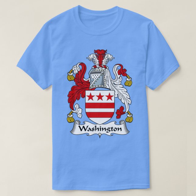 Camiseta Washington Coat of Arms Family Crest  (Diseño del anverso)
