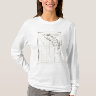 Camiseta Washington, Columbia Británica, mapa de Vancouver