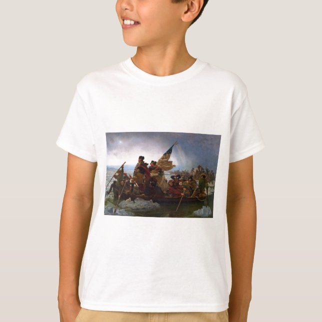 Camiseta Washington Crossing the Delaware - El viejo arte d (Anverso)