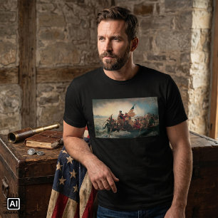 Camiseta Washington cruzando el Delaware de Emanuel Leutze