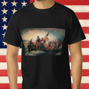 Camiseta Washington cruzando el Delaware de Emanuel Leutze